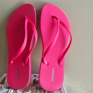 Old Navy Neon Pink Flip Flops - Gift with $25+ purchase